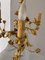 Lámpara de mesa modernista antigua de bronce dorado, Imagen 11