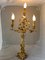 Lampada da tavolo Art Nouveau antica in bronzo dorato, Immagine 3