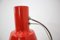 Lámpara de mesa Mid-Century roja de Napako, años 60, Imagen 4