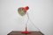 Mid-Century Red Table Lamp from Napako, 1960s, Image 9