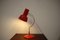Lámpara de mesa Mid-Century roja de Napako, años 60, Imagen 2