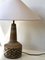 Lampada da tavolo grande in ceramica marrone di Søholm, anni '60, Immagine 2