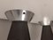 Perforated Metal & Chrome Ceiling Lamps, 1960s, Set of 2 7