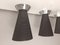 Perforated Metal & Chrome Ceiling Lamps, 1960s, Set of 2 2