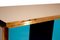 Italian Tinted Glass and Brass Sideboard, 1989, Image 7