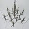 Vintage Italian Chrome and Acrylic Glass Chandelier by Gaetano Sciolari, 1970s, Image 5