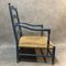 Rustic French Lavender Blue Lounge Chair, 1950s, Image 4