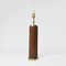 Mid-Century Teak and Brass Cylindrical Table Lamp, 1960s 6