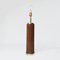 Zylindrische Mid-Century Tischlampe aus Teak & Messing, 1960er 6