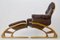 Vintage Model Kengu Lounge Chair and Footstool Set by Elsa & Nordahl Solheim for Rybo Rykken & Co 1