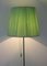 Mid-Century Stehlampe mit plissiertem Lampenschirm & Ständer, 1950er 13