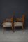 Antique Victorian Mahogany Dining Chairs, Set of 2 5