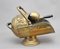 19th Century Brass Coal Scuttle and Shovel Set 8