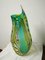 Große grüne Murrine Vase von d'Este's Zane 7