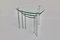 Mid-Century Italian Chrome and Glass Nesting Tables, 1960s, Set of 3 1