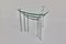 Mid-Century Italian Chrome and Glass Nesting Tables, 1960s, Set of 3, Image 1