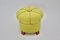 Art Deco Austrian Yellow Stool, 1930s, Image 1