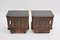 Small Art Deco Austrian Walnut Dressers, 1930s, Set of 2 2