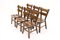 Spanish Brutalist Oak Dining Chairs, 1950s, Set of 6 3