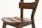 Spanish Brutalist Oak Dining Chairs, 1950s, Set of 6, Image 2