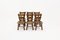 Spanish Brutalist Oak Dining Chairs, 1950s, Set of 6 10