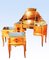Sycamore Dressing Table and Nightstands Set by Jules Leleu, 1940s 1