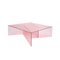 Großer rosafarbener Aspa Beistelltisch von MUT design 1