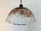 Vintage White and Red Murano Glass Ceiling Lamp, 1960s 1