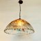 Vintage White and Red Murano Glass Ceiling Lamp, 1960s 5