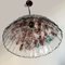 Vintage White and Red Murano Glass Ceiling Lamp, 1960s 6