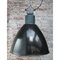 Large Mid-Century Industrial Dark Gray Enamel Pendant Lamp 5