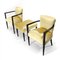 Fauteuil et Repose-pieds Mid-Century en Velours, Italie, 1940s, Set de 3 3