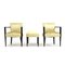 Fauteuil et Repose-pieds Mid-Century en Velours, Italie, 1940s, Set de 3 1