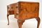 Vintage Burl Walnut and Leather Desk, 1920s 5