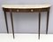 Ebonized Beech & Marble Console Table, 1950s 3