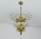 Vintage Austrian Brass and Acrylic Chandelier from Orion, 1970s 2