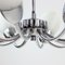 Mid-Century Chrome 10-Arm Ceiling Lamp, 1960s 3