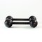 Czechoslovakian Black Metal Dumbbells, 1950s, Set of 2 3