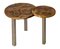 Contemporary Coffee Table Onyx Marble Tops Grinded Steel Base Handmade In Italy by Cupioli, Image 2