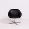 Sillón de cuero negro de Pearson Lloyd para Walter Knoll / Wilhelm Knoll, años 90, Imagen 2