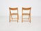Beech and Rush Folding Chairs, 1960s, Set of 2 9
