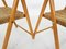 Beech and Rush Folding Chairs, 1960s, Set of 2, Image 4