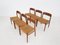 Danish Model 75 Papercord Dining Chairs by Niels Otto Møller for J.l Moller, 1950s, Set of 6 4