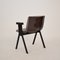 Mid-Century Italian Black and Gray Velvet Armchair from Olivetti Synthesis, 1960s 7