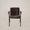 Fauteuil Mid-Century en Velours Noir et Gris par Olivetti Synthesis, Italie, 1960s 11