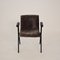 Mid-Century Italian Black and Gray Velvet Armchair from Olivetti Synthesis, 1960s, Image 11