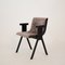 Mid-Century Italian Black and Gray Velvet Armchair from Olivetti Synthesis, 1960s, Image 1