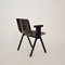 Mid-Century Italian Black and Gray Velvet Armchair from Olivetti Synthesis, 1960s 6