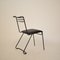 Italian Metal and Leather Dining Chair, 1980s 2