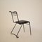 Italian Metal and Leather Dining Chair, 1980s, Image 2